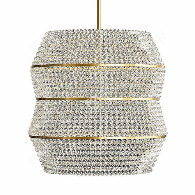 Modern Chandelier Crystal Decorated 3D model image 1