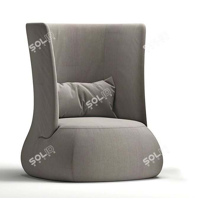 B&B Italia Armchair: Fat Sofa FS91A 3D model image 2