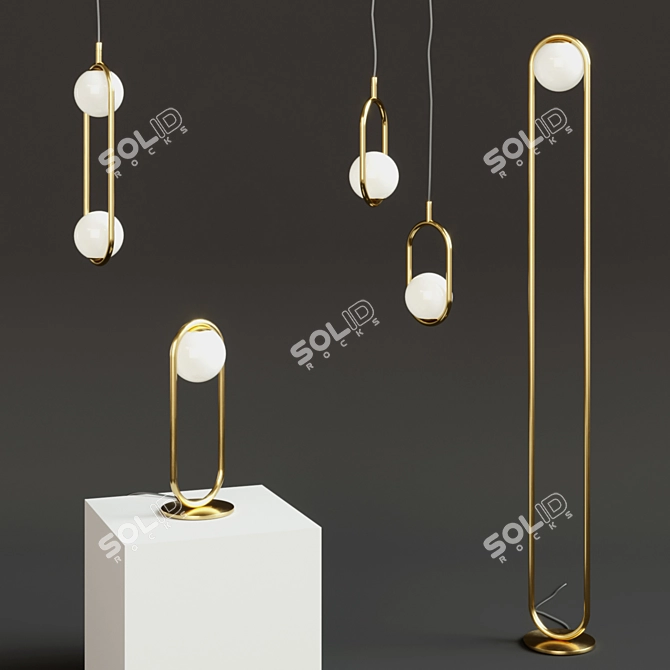 Elegant Illumination: B.lux C_BALL Collection 3D model image 2