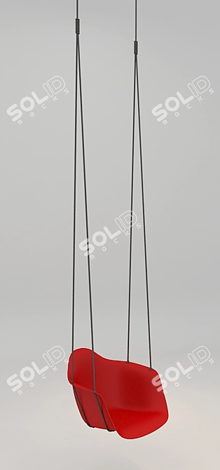Modern Hanging Swing Chair 3D model image 2