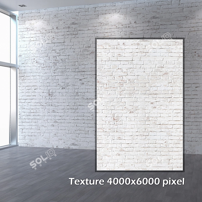 Seamless 4K Brick Texture 3D model image 2