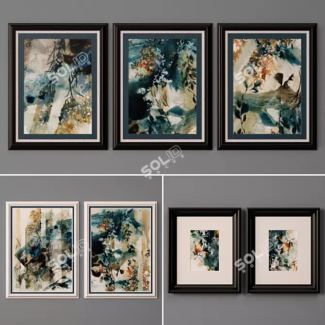 Title: Assorted Artworks Set - 7 Pieces 3D model image 1