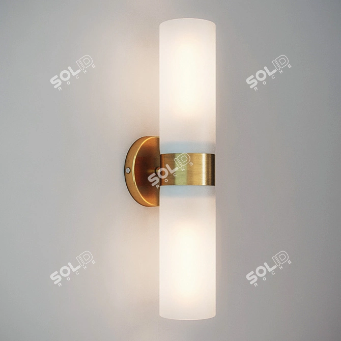 Elegant Bronze Ronan Sconce 3D model image 1