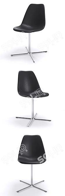 Sleek Bedford Designer Chair 3D model image 2