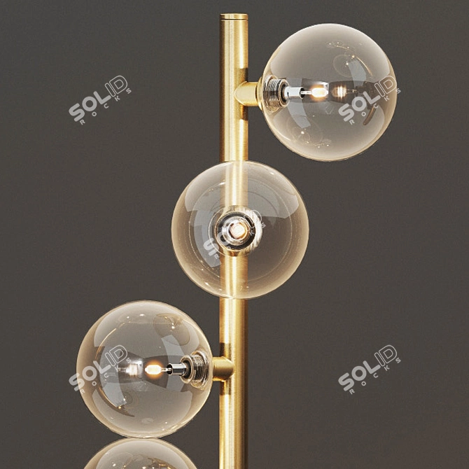 Elegant Fabienne Floor Lamp 3D model image 2