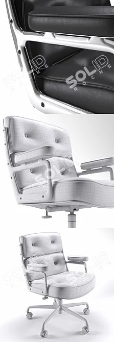 Herman Miller Eames Executive Chair: Sleek Office Seating 3D model image 3