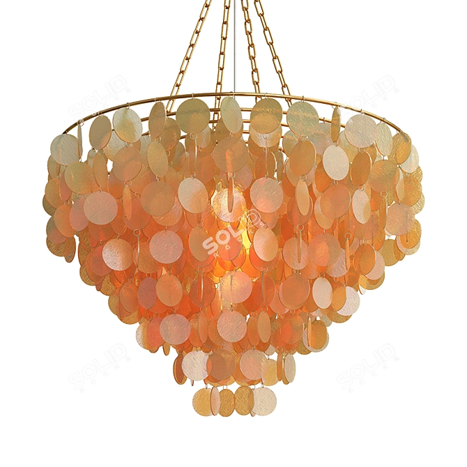Sparkling LED Pendant Chandelier 3D model image 1