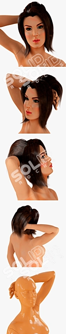 Realistic Female Mannequin 3D model image 3