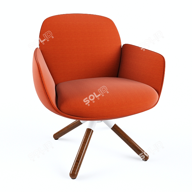 Haworth Collaborative Lounge Chair 3D model image 1