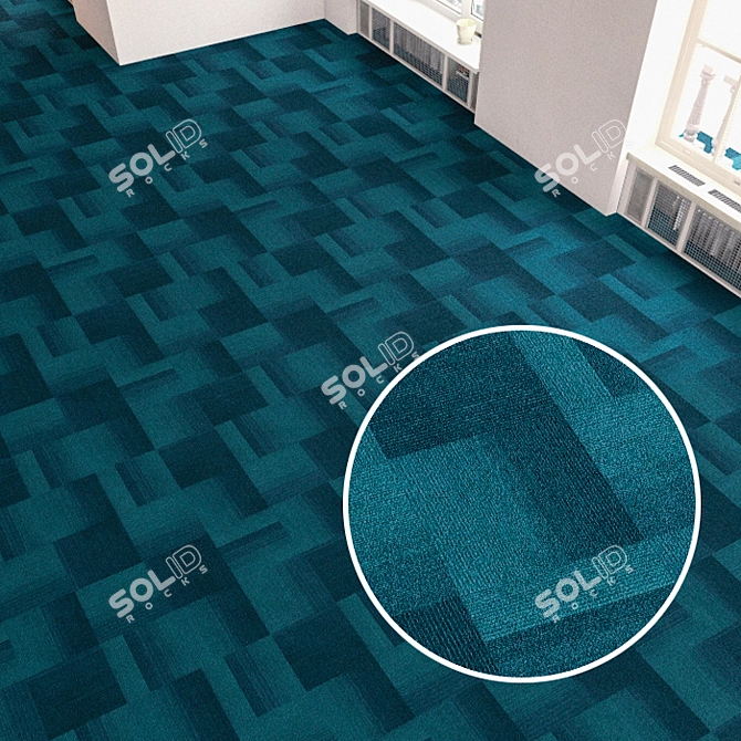 SoftStep Carpet Tile 3D model image 1