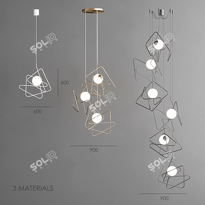 Gibas INCIUCIO Pendant Light 3D model image 2