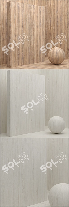 Seamless Wood/Veneer Material Set 3D model image 3