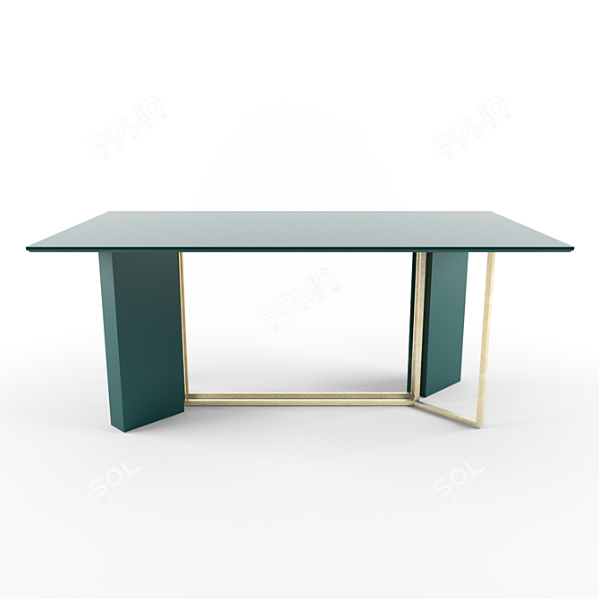 Contemporary 1000x1800mm Dining Table 3D model image 1