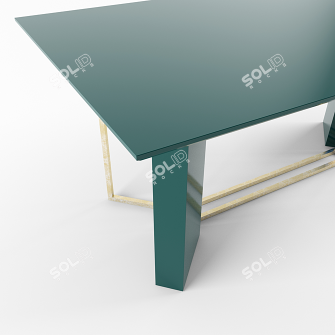 Contemporary 1000x1800mm Dining Table 3D model image 2