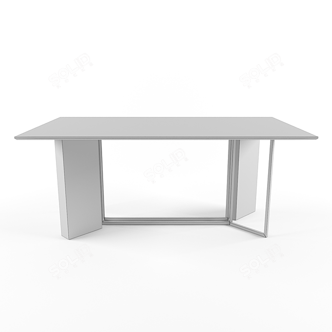 Contemporary 1000x1800mm Dining Table 3D model image 3