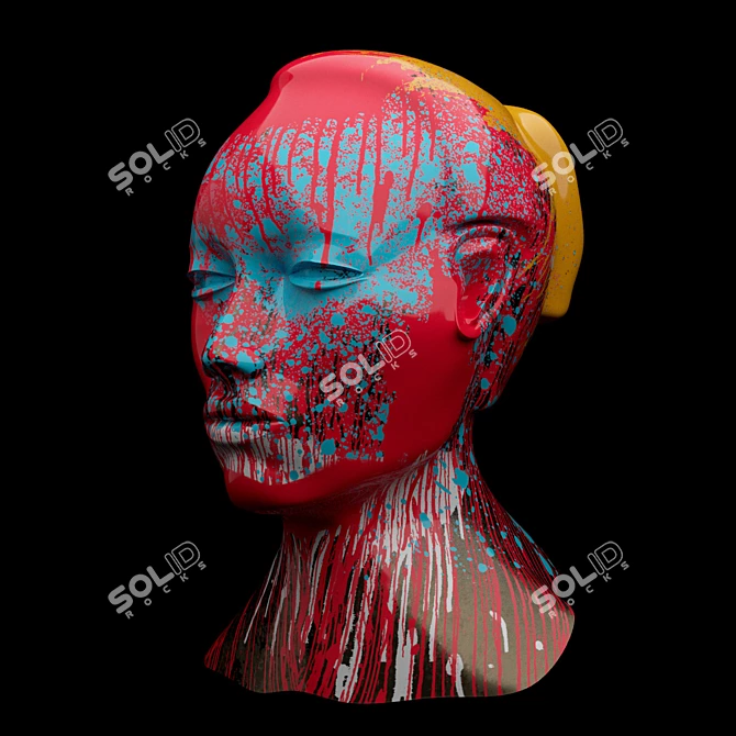 Modern Lionel Smit Inspired Sculpture 3D model image 2