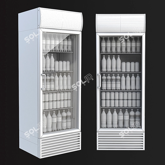 Cool Refreshment Fridge 3D model image 2