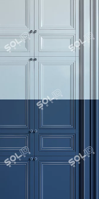 MaxFit Built-in Wardrobe 10 - Sleek and Spacious 3D model image 3