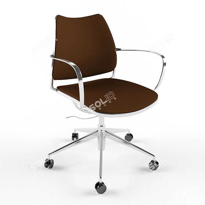 Title: ErgoGas Office Chair 3D model image 1