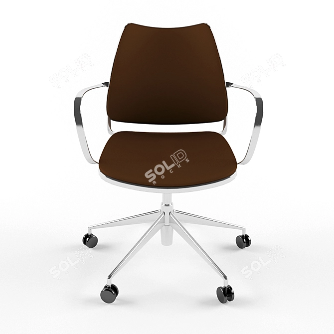 Title: ErgoGas Office Chair 3D model image 2