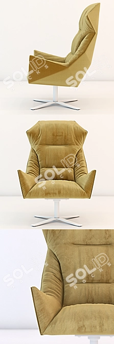 Elegant Prisma Armchair by Cizeta Labbate 3D model image 2