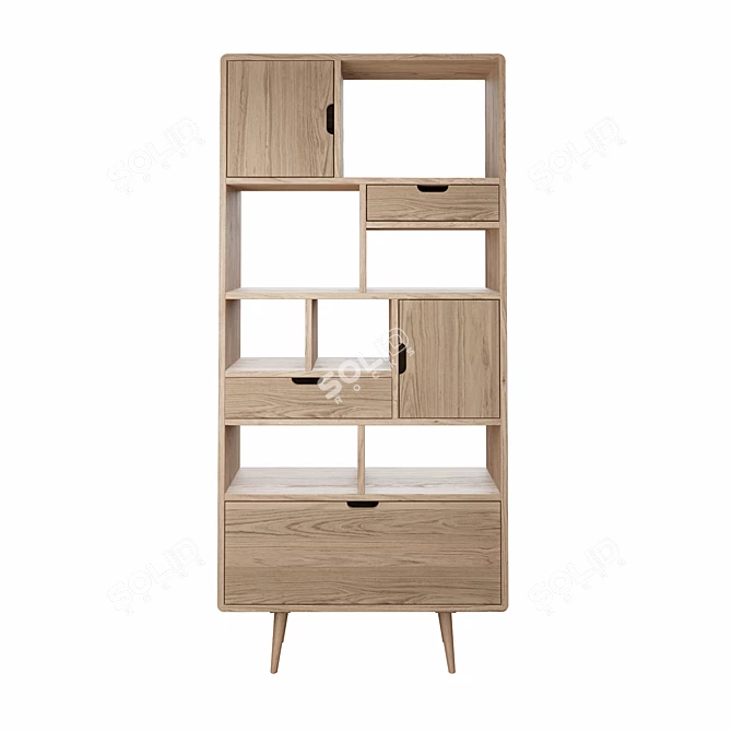 Oakwood Jackson Shelving 3D model image 1