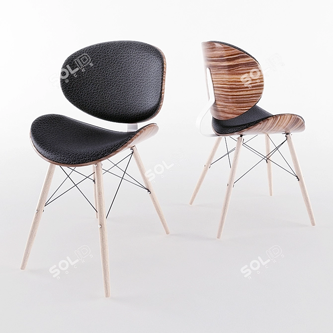 Elegant Comfort Seating 3D model image 1