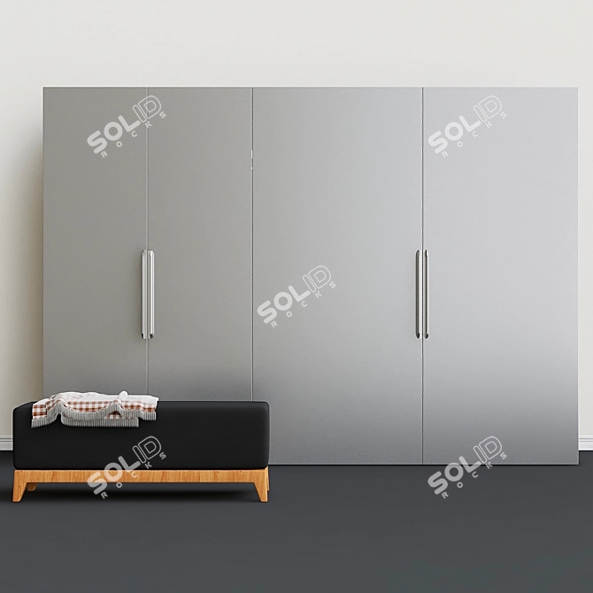 Modern Storage Solutions: Poliform New Entry Wardrobes 3D model image 2