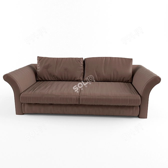 Vincent Leather Sofa 3D model image 2