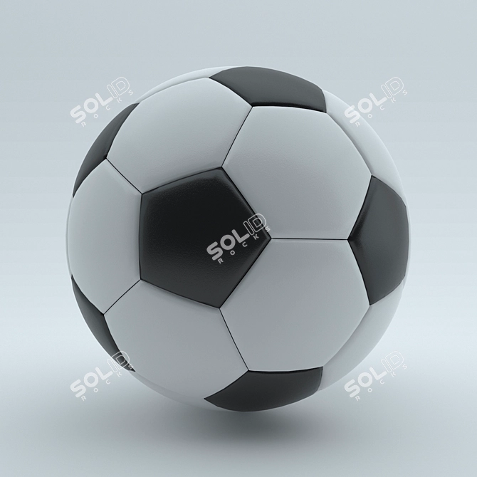 VividStrike Soccer Ball 3D model image 1