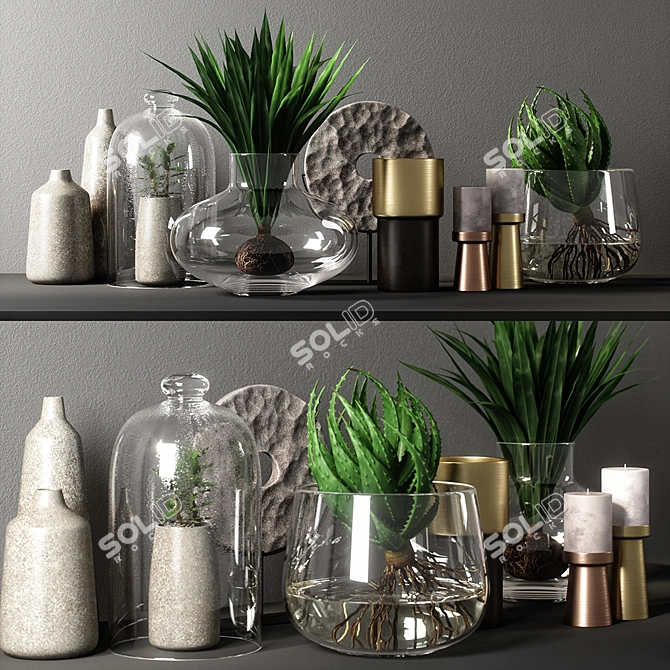 Elegant Decor Set: V-Ray, Corona, Fstorm | 3ds Max, OBJ | 2009 Version 3D model image 1