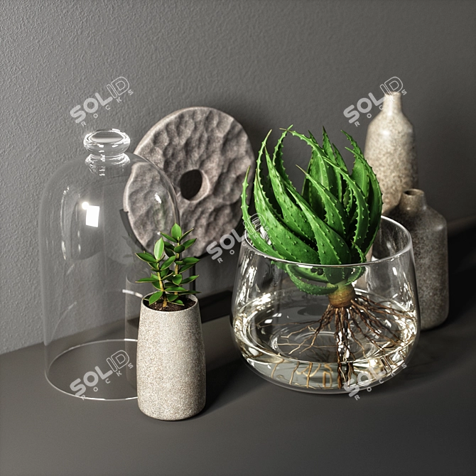 Elegant Decor Set: V-Ray, Corona, Fstorm | 3ds Max, OBJ | 2009 Version 3D model image 4