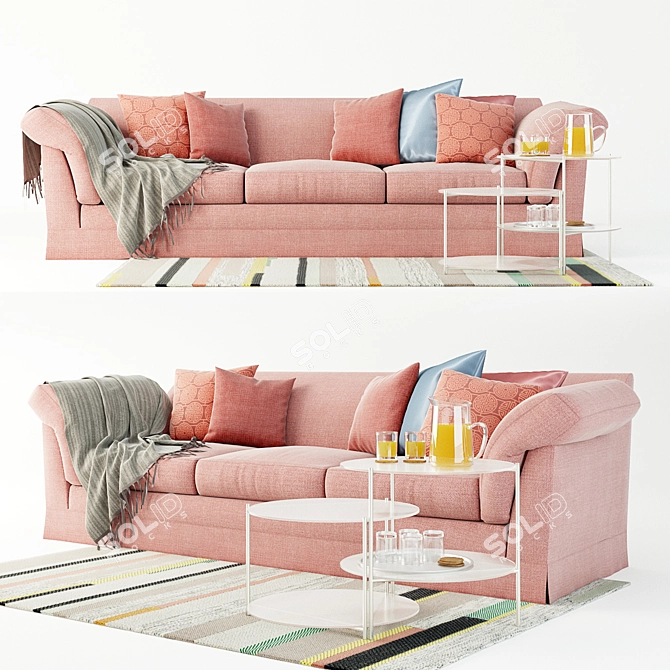 Modern Moroso Orazio Sofa 3D model image 1