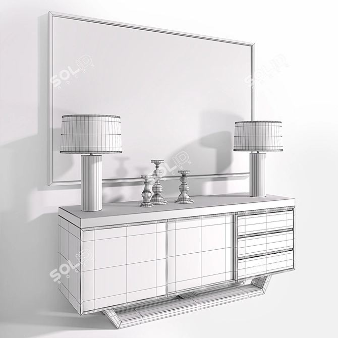 Elegant Home Décor Set 3D model image 3