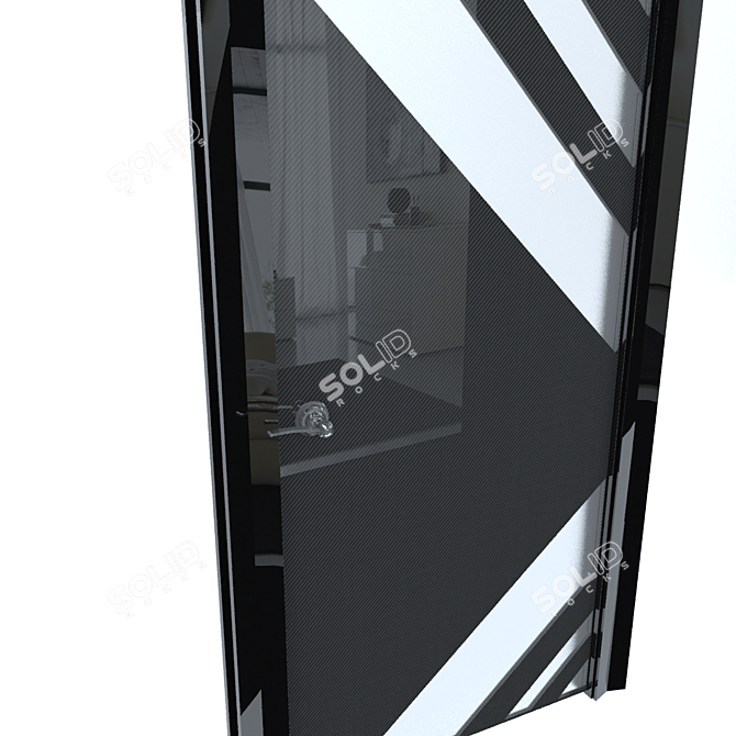 Modern Style Interior Door 3D model image 2