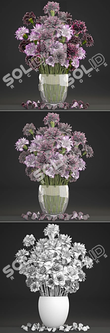 Springtime Blooms: Carnation Collection 3D model image 3