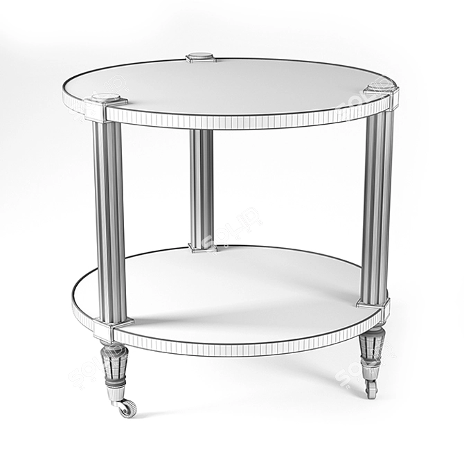 Elegant Direttorio Small Table 3D model image 2