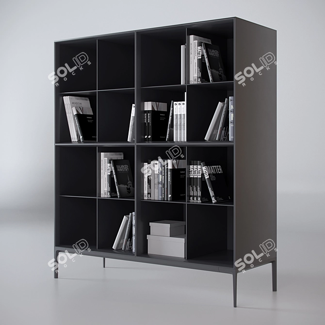 Modular Glass Cabinet: Rimadesio Self Up 3D model image 1