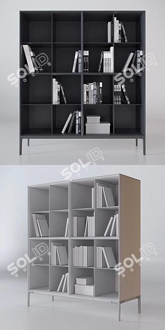 Modular Glass Cabinet: Rimadesio Self Up 3D model image 2