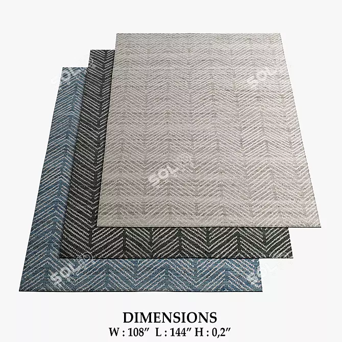 Restoration Hardware Rugs Collection 3D model image 1