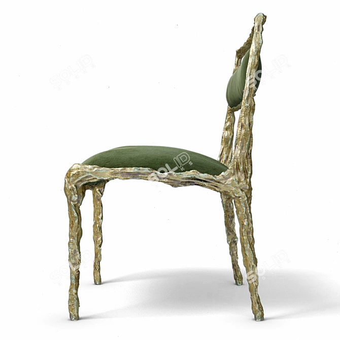 Bronze Fawn Dining Chair: Elegant and Stylish 3D model image 3