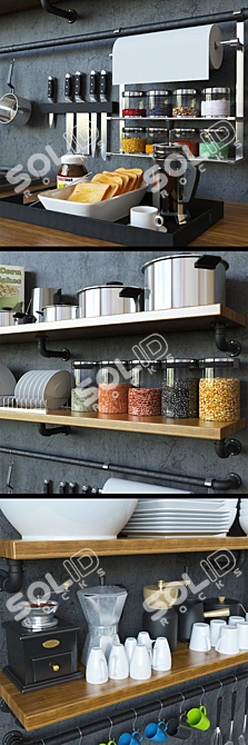 Kitchen Bliss: 6-Piece Decor Set 3D model image 3