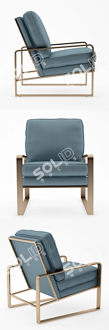 Elegant Bernhardt Tobin Chair 3D model image 2