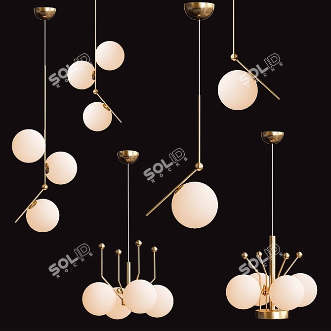 Gilded Elegance: Flos IC Lights 3D model image 1