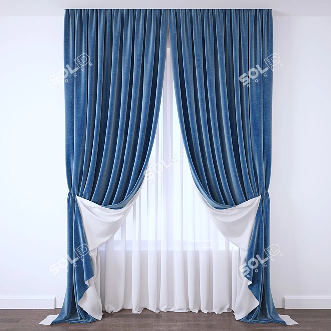 Elegant Drapery for Every Window 3D model image 1