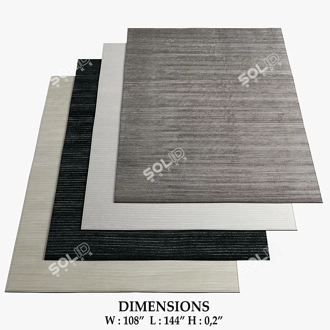 Restoration Hardware Rugs 92: Elegant and Timeless Designs 3D model image 1