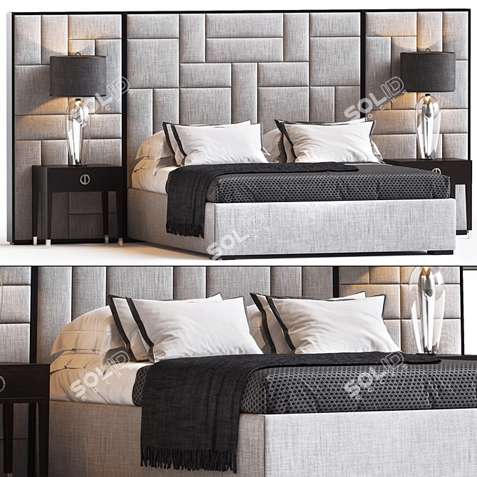 SLOANE ROYALE Bed Set - Luxury Furniture Collection 3D model image 1