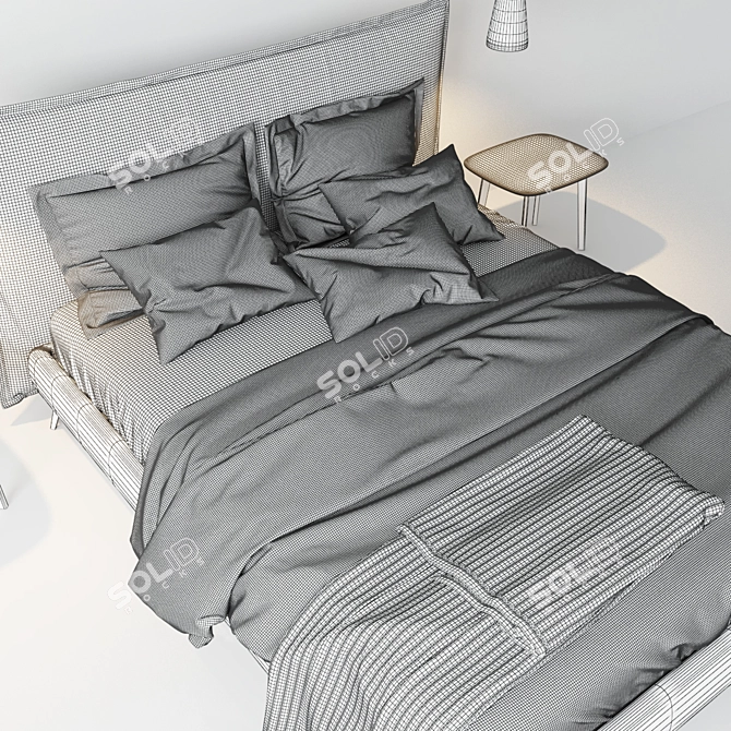 Francis Bed - Elegant and Comfortable 3D model image 3