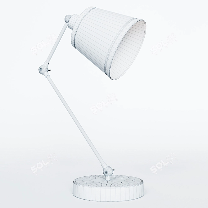 Eurosvet Koby Table Lamp with Chrome Finish 3D model image 2