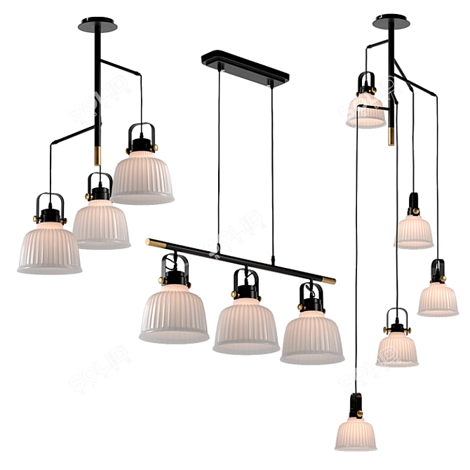 ST LUCE Loft Style Pendant Lights 3D model image 1